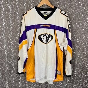 Vintage Thor Motocross Core Multicolor Racing Jersey Long Sleeve Men's Medium
